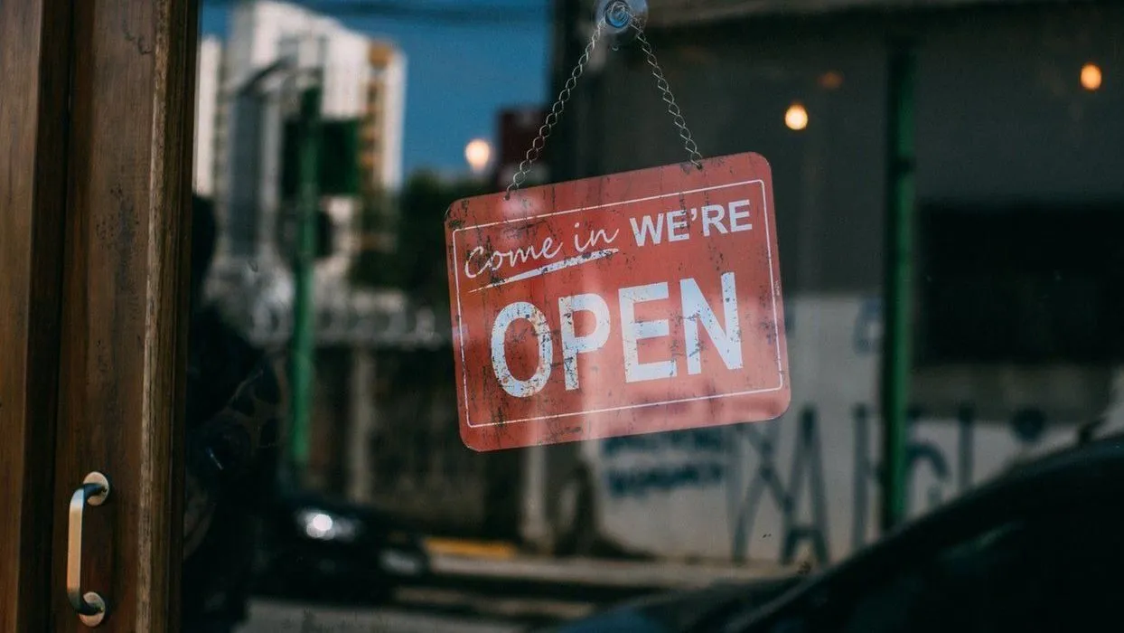 Come in we're open